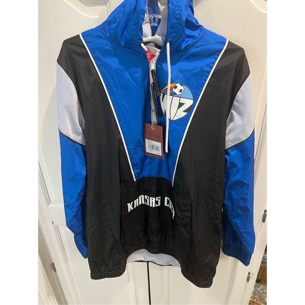 Mitchell & Ness Kansas City Wizards Highlight Black Windbreaker Jacket L